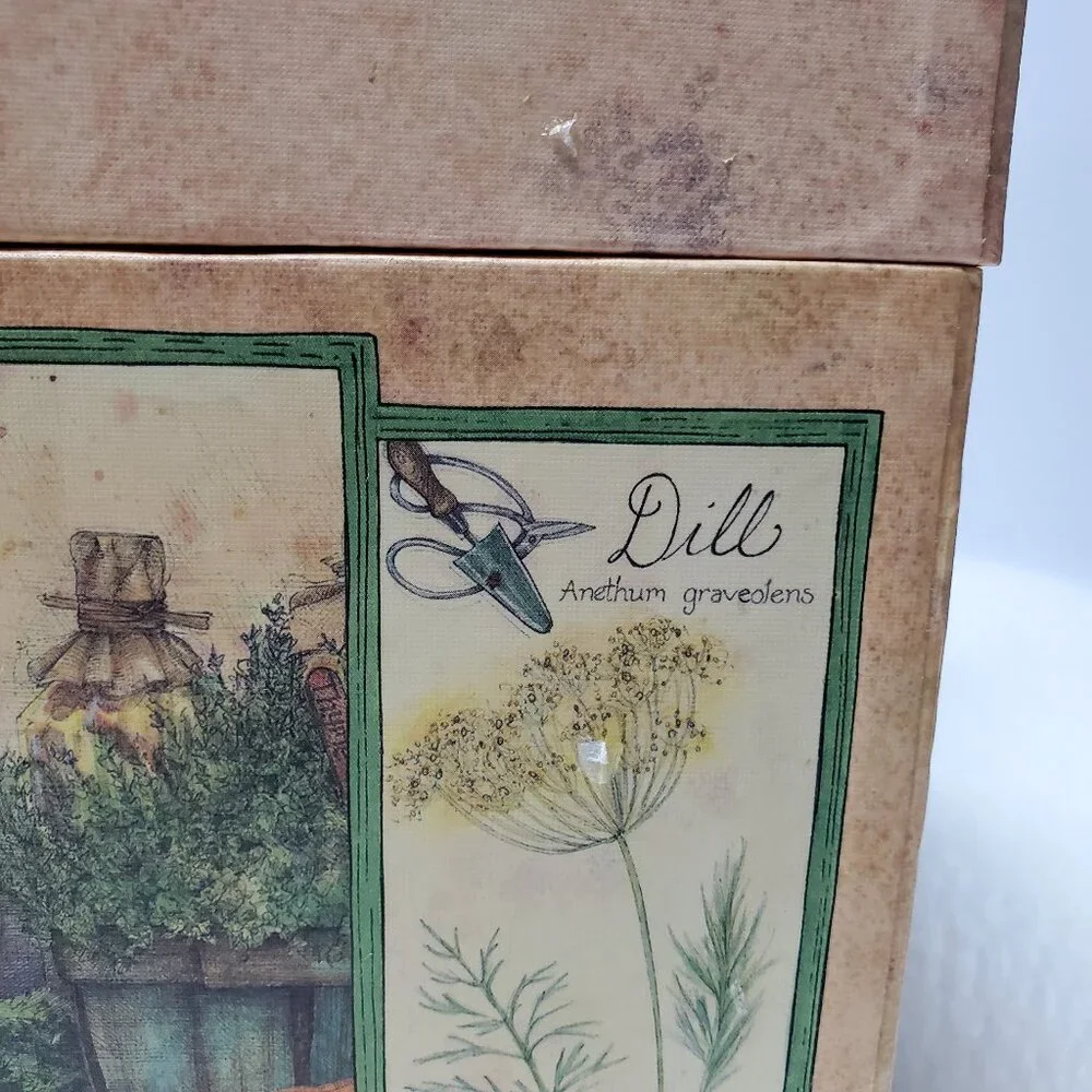 Large Decorative Storage Box Garden Seasonal Herbs Bob's Boxes Gift Box